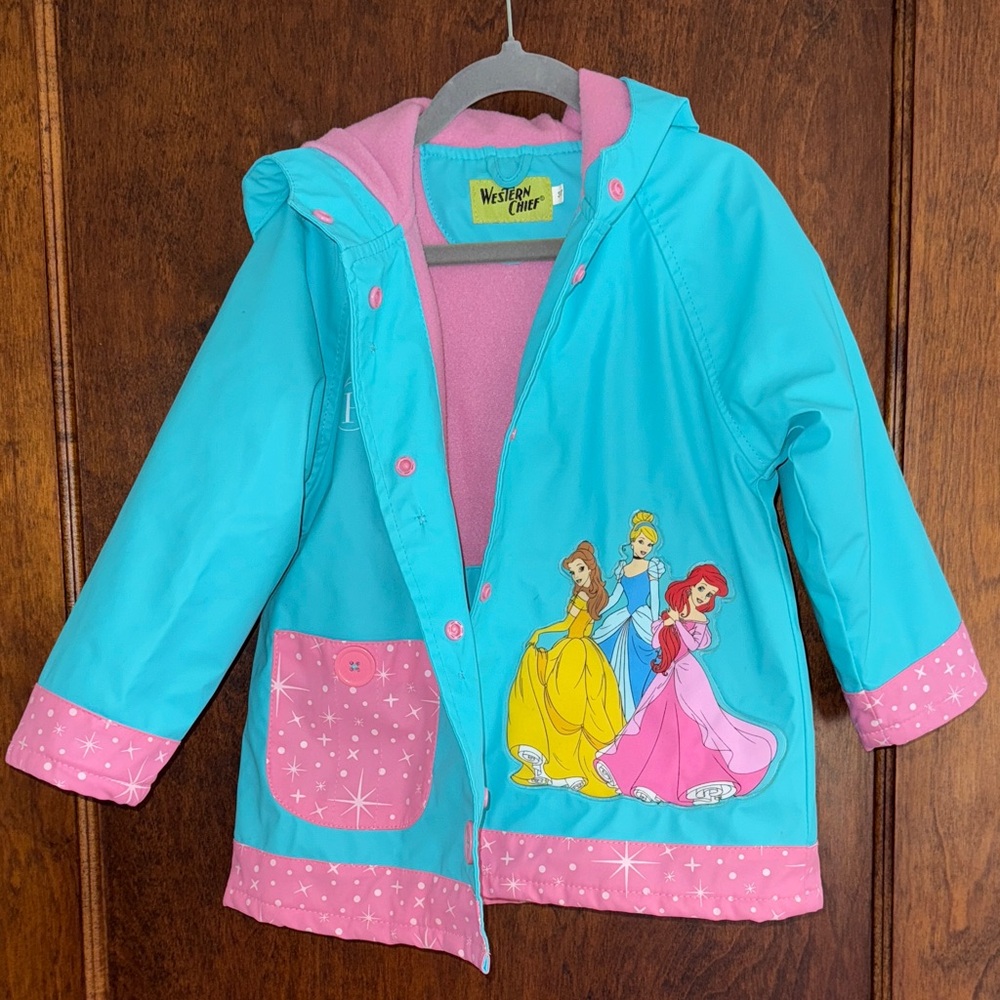 Western Chief Kids Raincoat - Blue and Pink